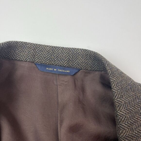 Brooks Brothers 1818 Madison Wool Tweed Blazer 46R Sport Coat Classic Preppy Vtg - Picture 16 of 16